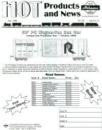 Athearn Advertisement Bulletins 1999