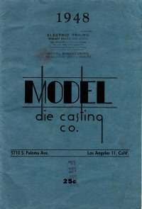 Model Die Casting Catalog 1948