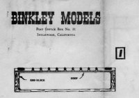 Binkley Oldie Refrigerator Car Instructions