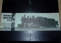 Keyser 2-6-0 Greenbay & Western Steam Engine