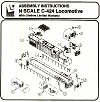 Life-Like 'N' C-424 Instructions