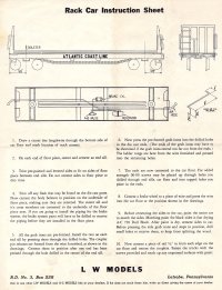 LW Models Rack Car