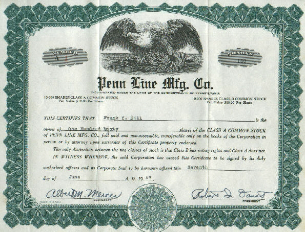 Stock Certificate A-1